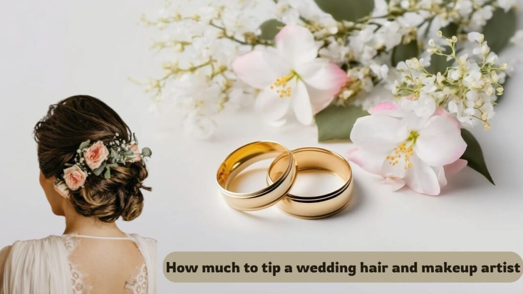 How much to tip a wedding hair and makeup artist